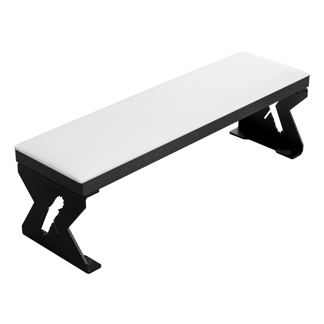 Shemax Hand Rest Comfort White on Black — Nail table for manicure