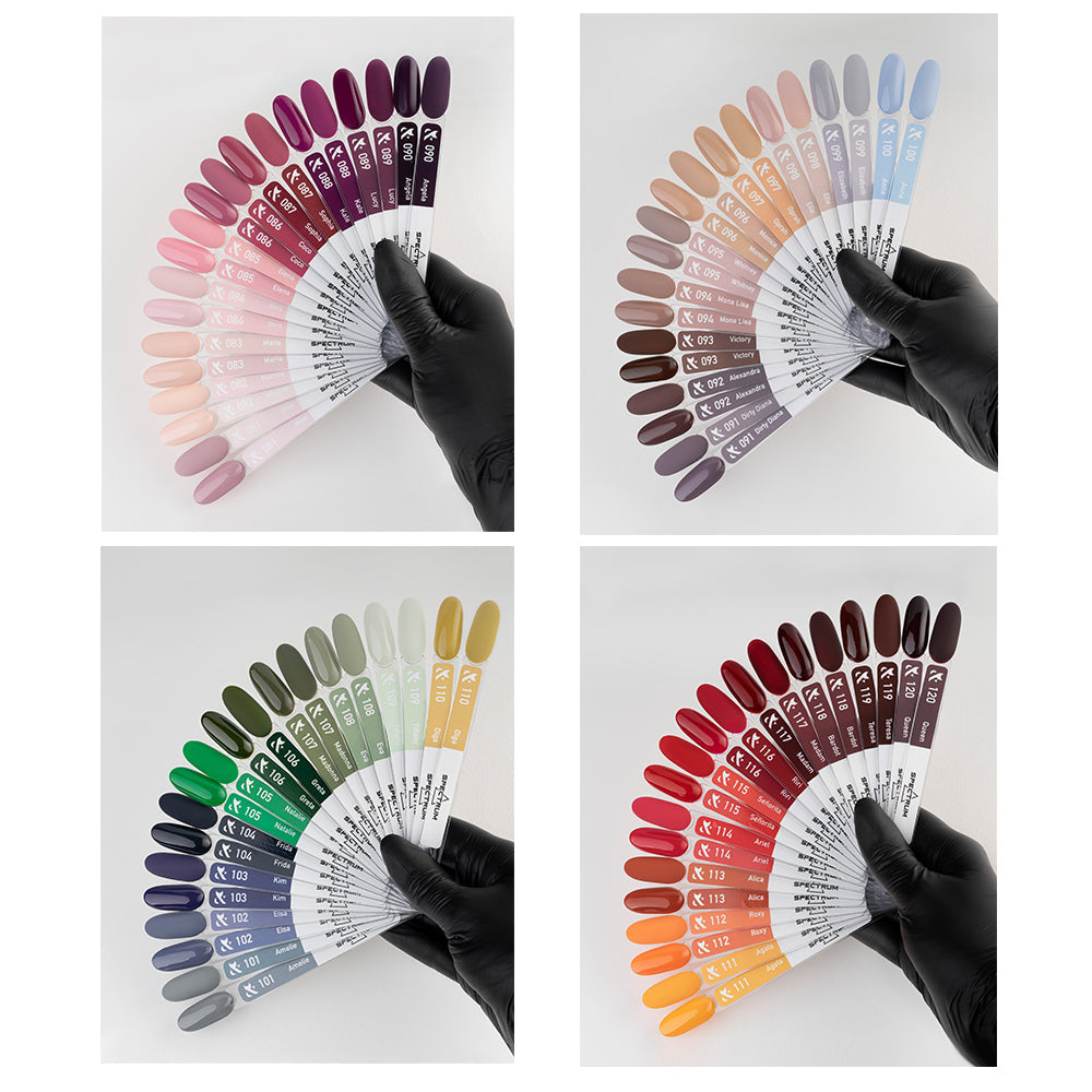 F.O.X Spectrum 081-120, 14 ml set + Free Nail Tips
