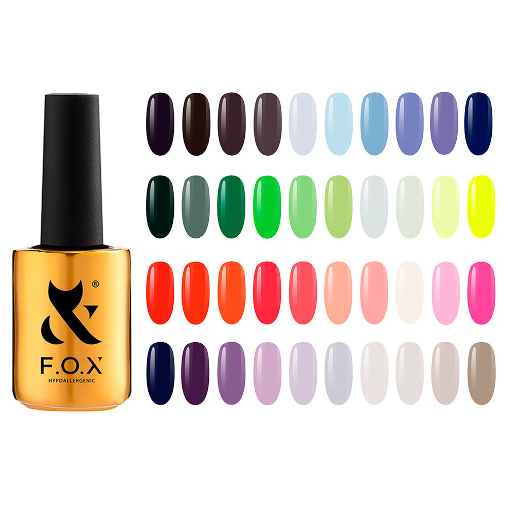 F.O.X Spectrum 121-160, 14 ml set + Free Nail Tips