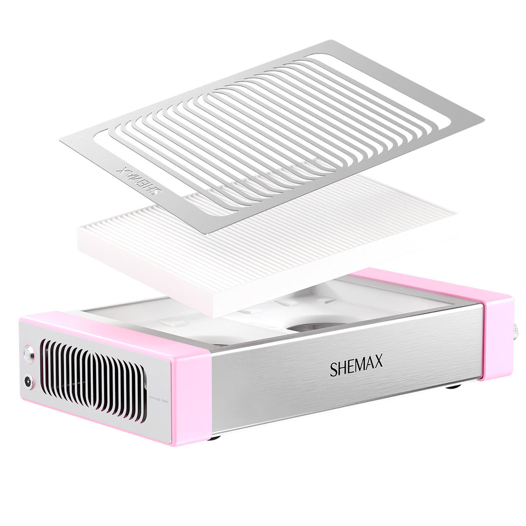 New Shemax Style Pro Pastel Pink — Professional manicure nail dust collector