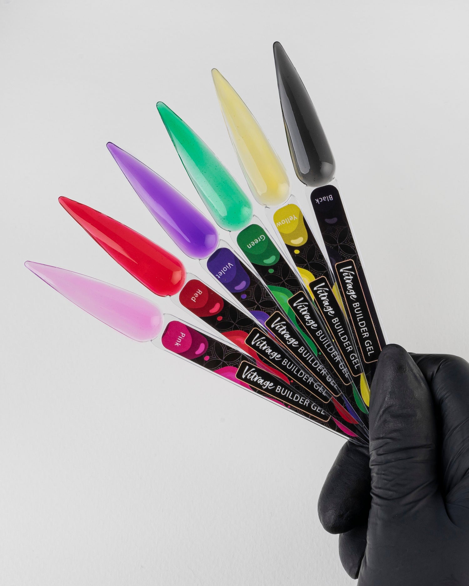 F.O.X Vitrage Builder Gel — Nail tips (set of 6)