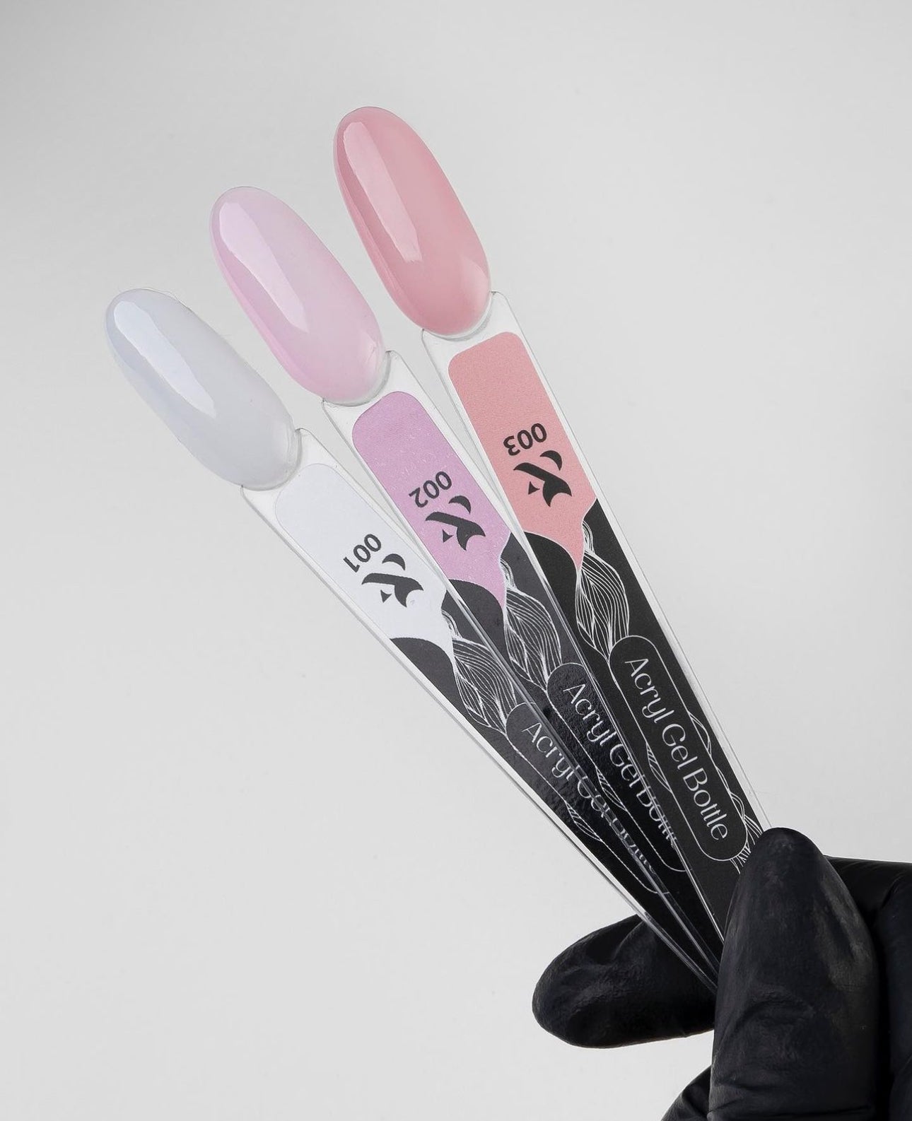 F.O.X Acryl Gel Bottle — Nail tips (set of 3)