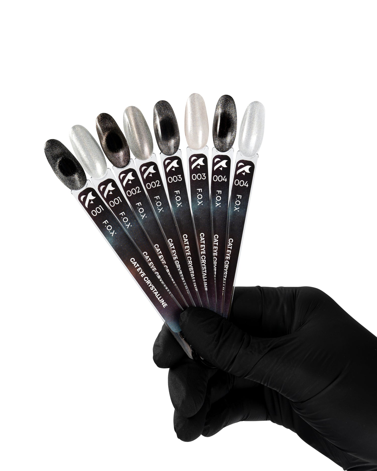 F.O.X Cat Eye Crystalline — Nail tips (set of 4)