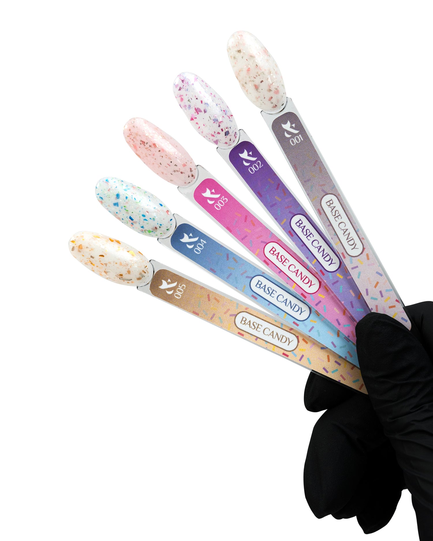 F.O.X Candy Base — Nail tips 001-005 (set of 5)