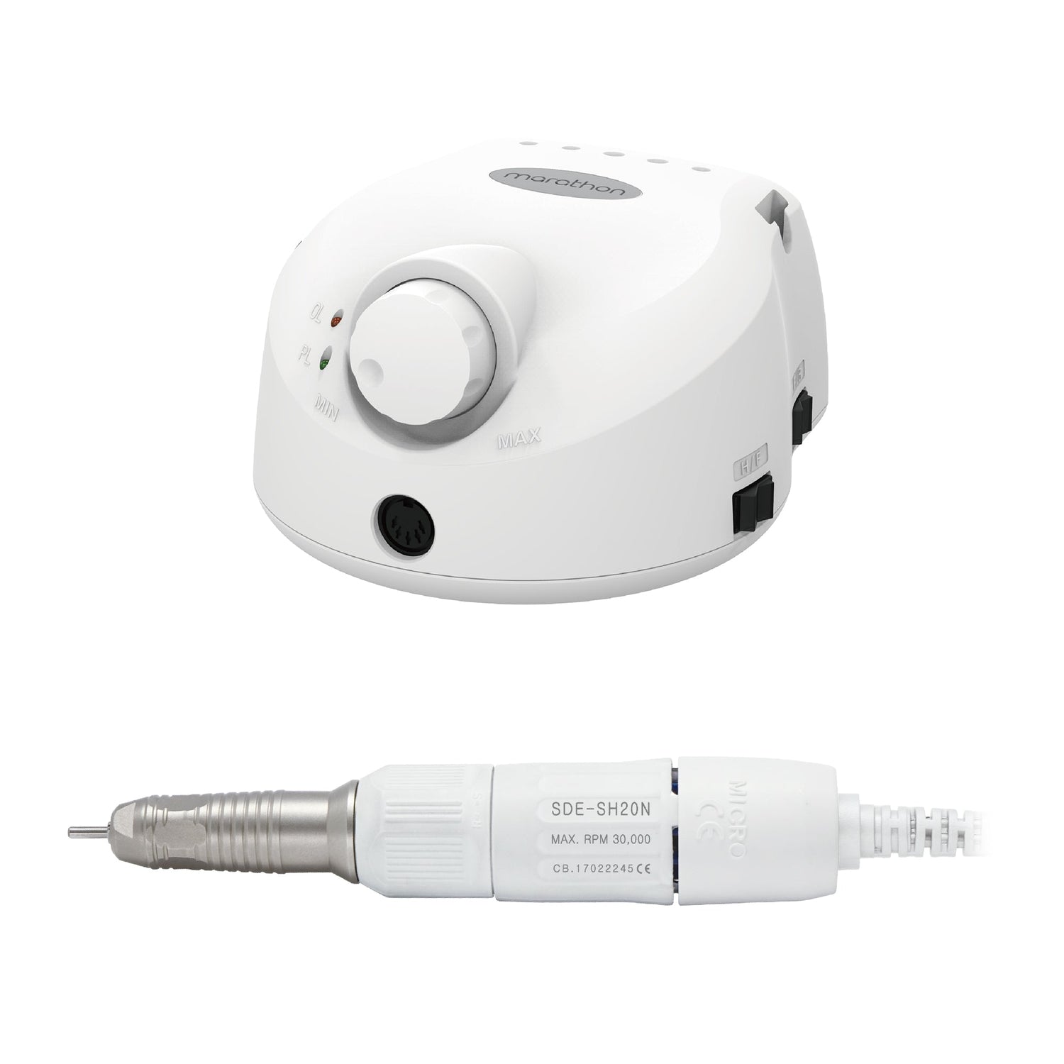 Saeyang ESCORT II PRO + SH20N 30k RPM — Original E-File Nail Drill Machine