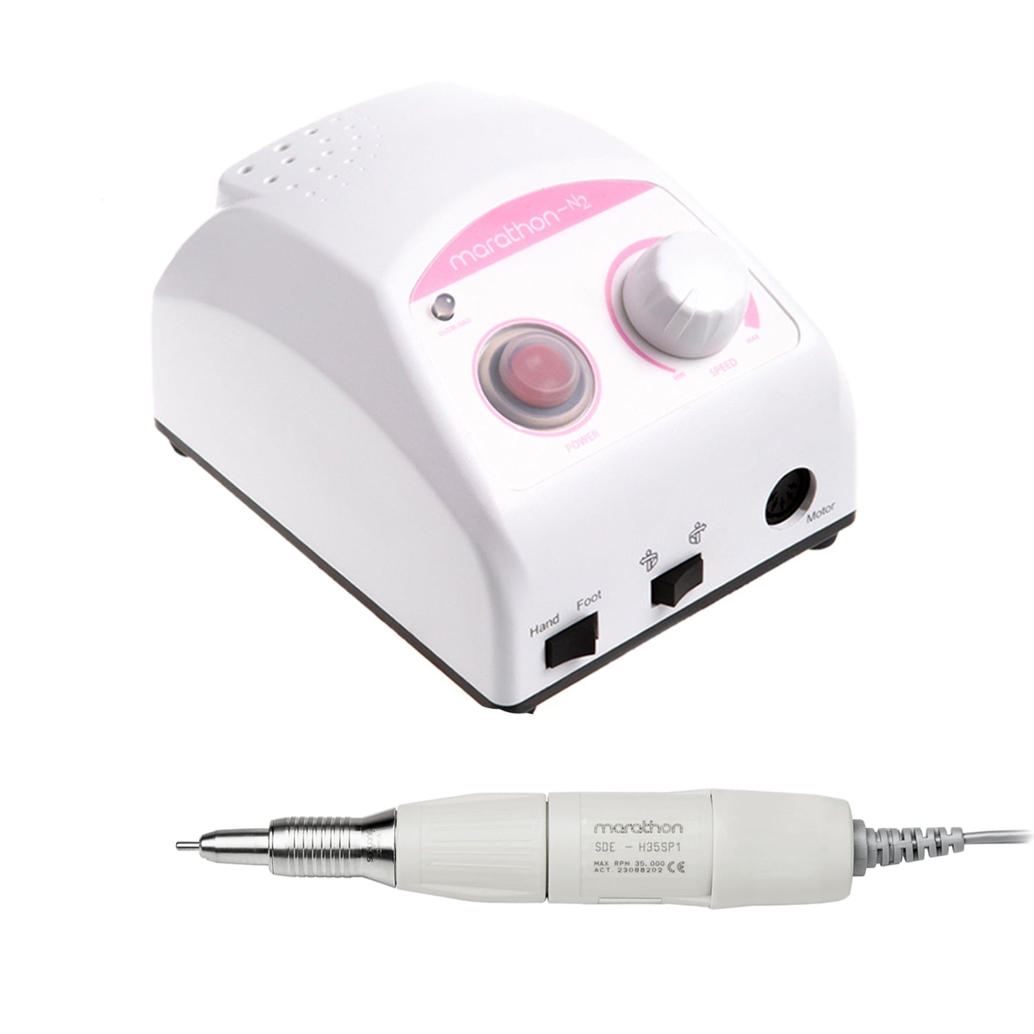 Saeyang Marathon N2 + H35SP1 35k RPM - Original E-File Nail Drill Machine