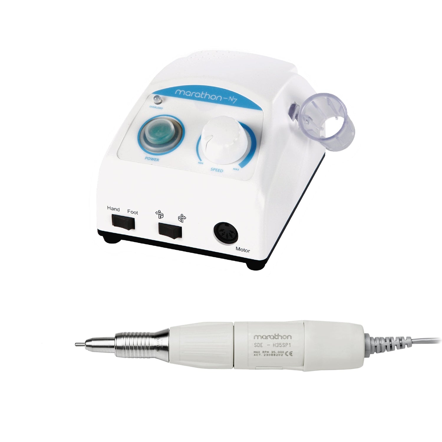 Saeyang Marathon-N7 + H35SP1 35k RPM — Original E-File Nail Drill Machine
