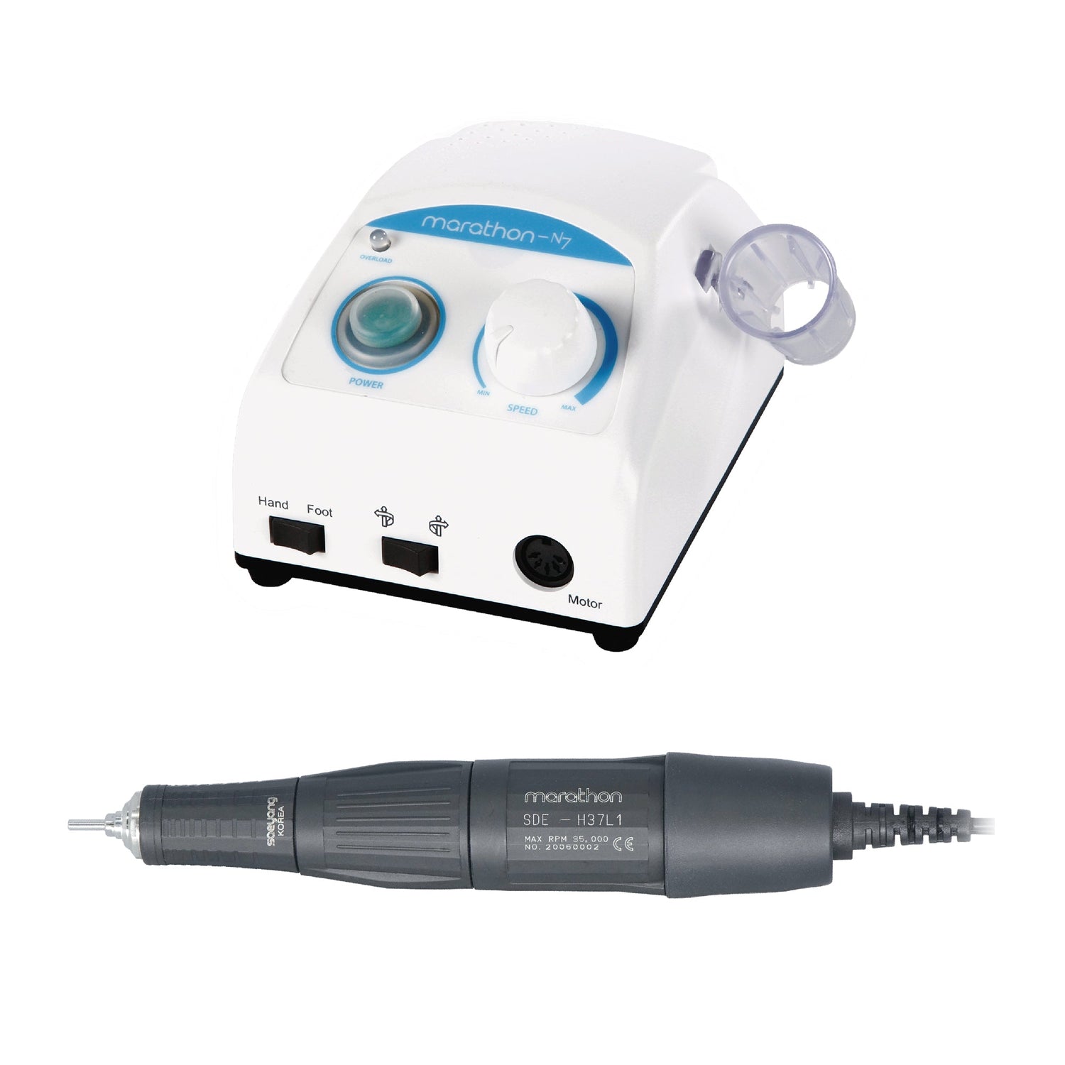 Saeyang Marathon-N7 + H37L1 35k RPM — Original E-File Nail Drill Machine