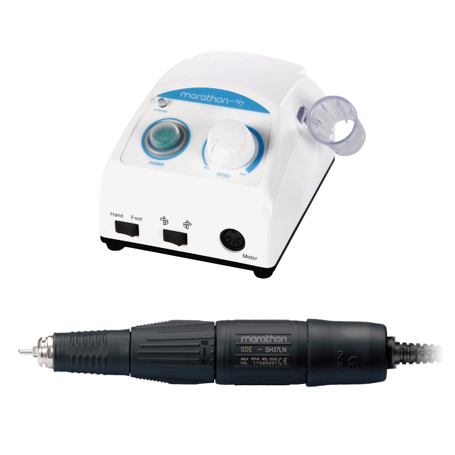 Saeyang Marathon-N7 + SH37LN 40k RPM — Original E-File Nail Drill Machine