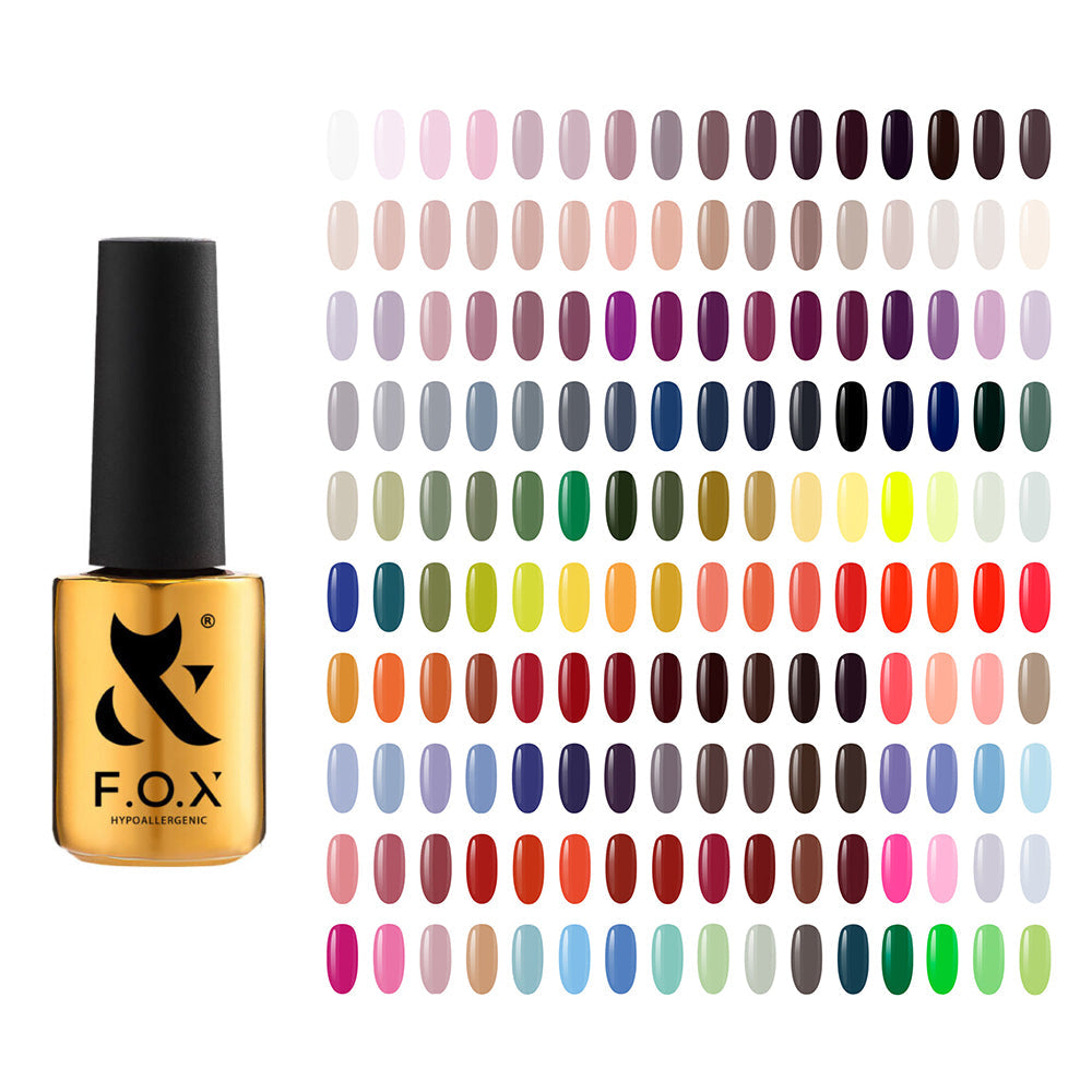 F.O.X Spectrum 001-160, 7 ml set + Free Nail Tips