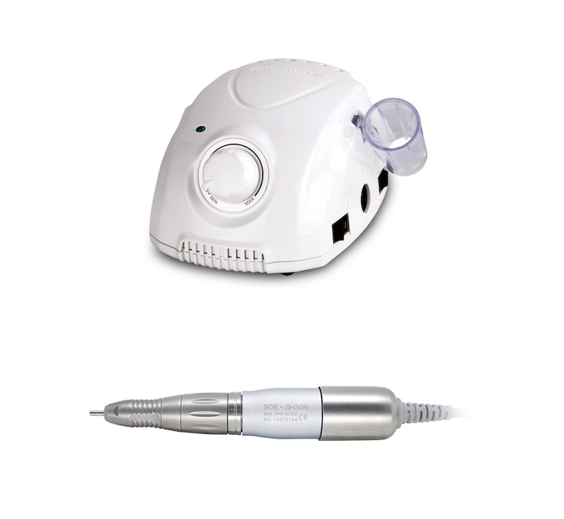 Saeyang Marathon Champion 3 White + SH30N 30k RPM — Original E-File Nail Drill Machine