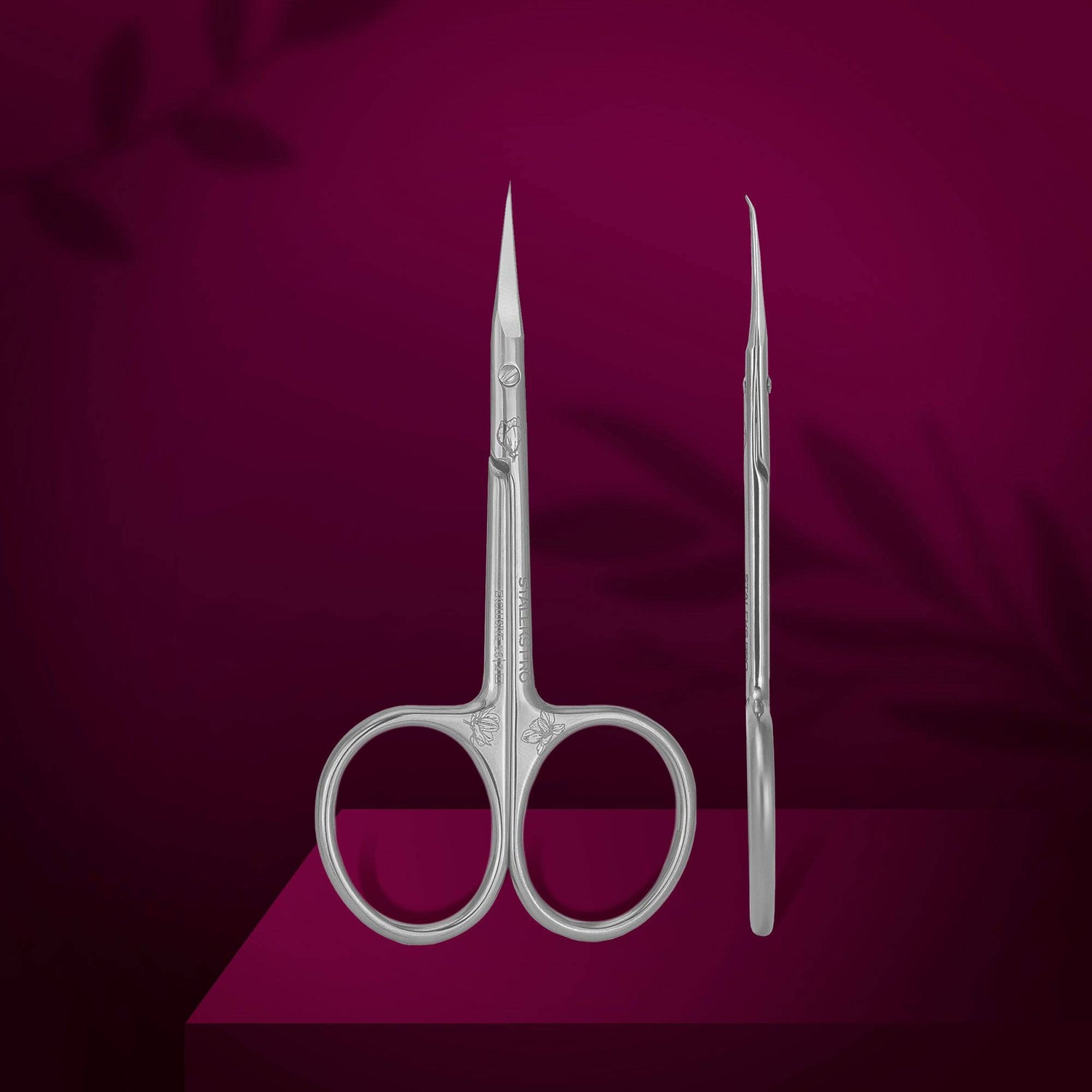 Staleks Professional cuticle scissors with hook EXCLUSIVE 23 TYPE 2 (magnolia) - F.O.X Nails USA