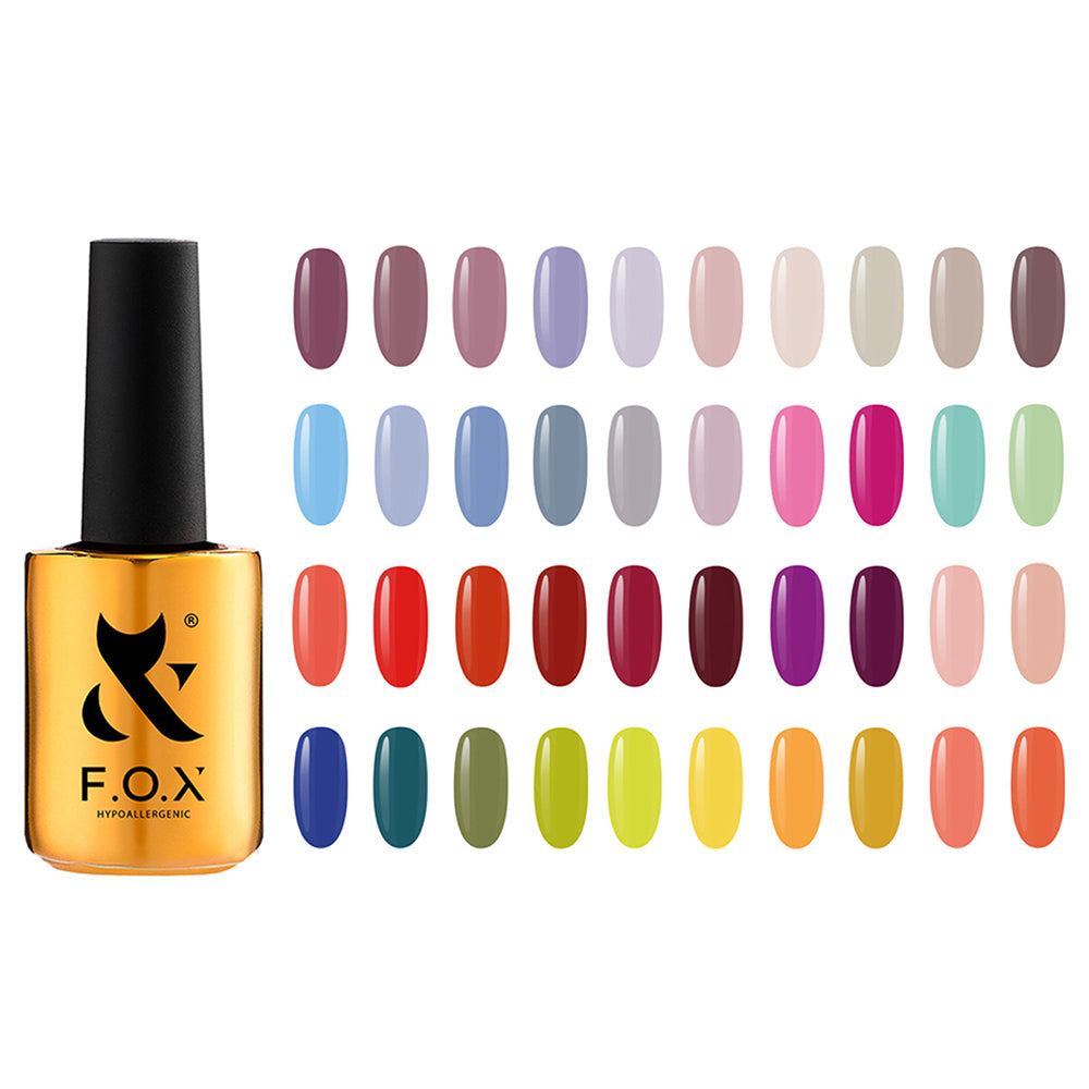 F.O.X Spectrum 041-080 14 ml set + Free Swatches