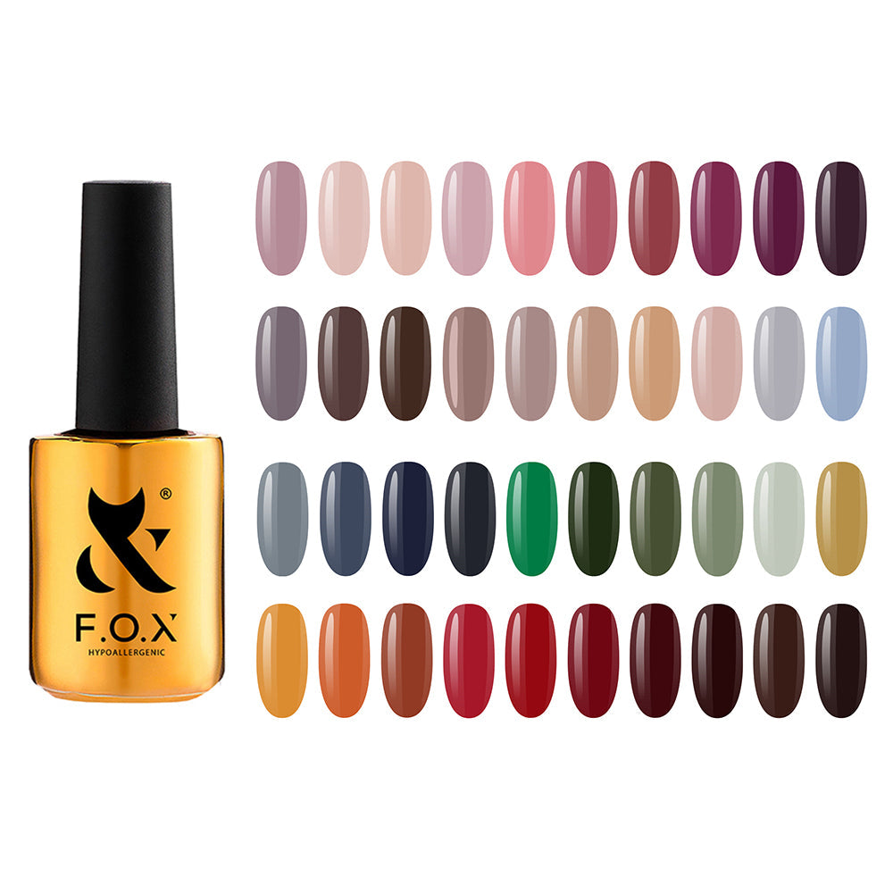 F.O.X Spectrum 081-120 14 ml set + Free Swatches