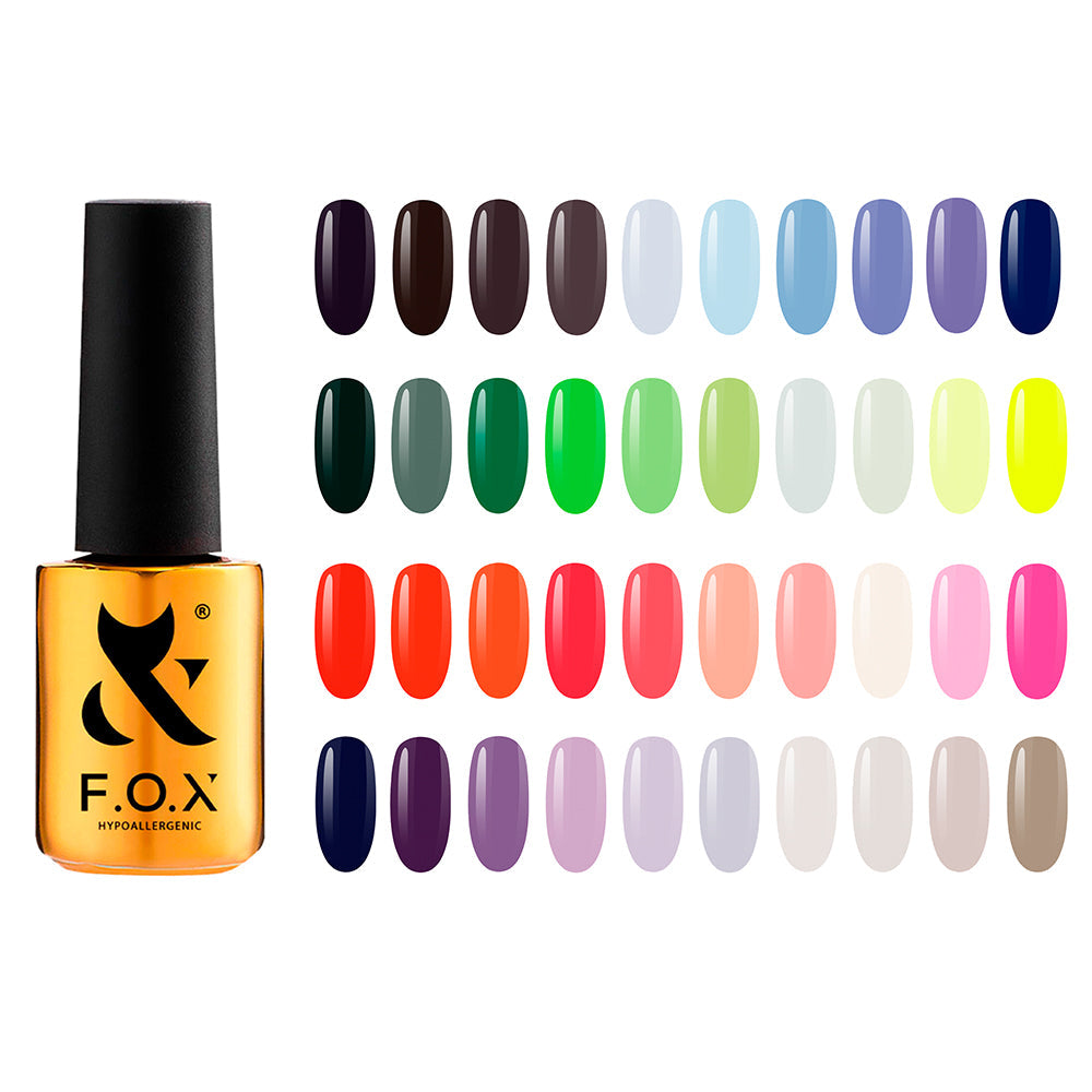 F.O.X Spectrum 121-160 7 ml set + Free Swatches