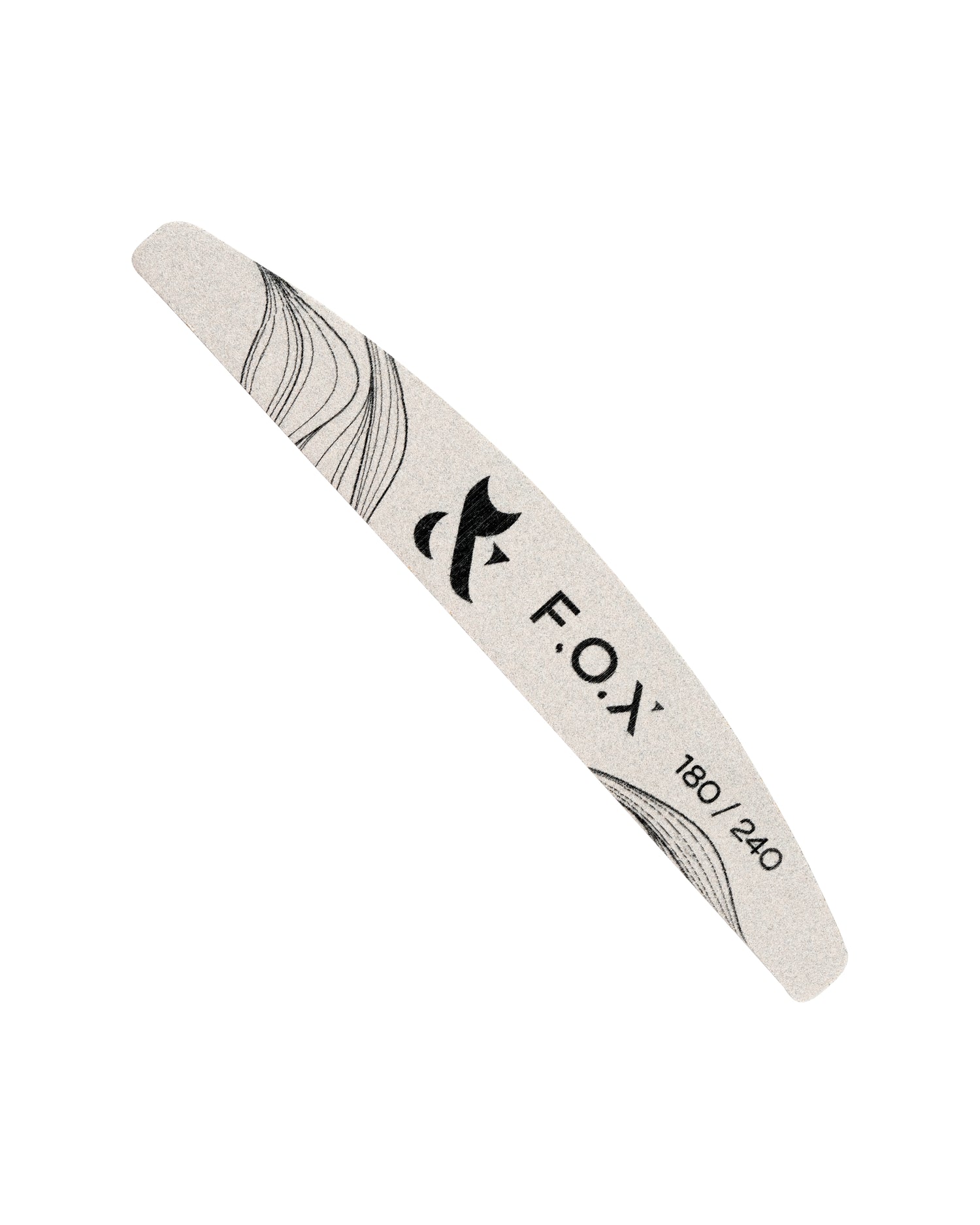 F.O.X Crescent Nail File w soft interlayer, 180/240 grit