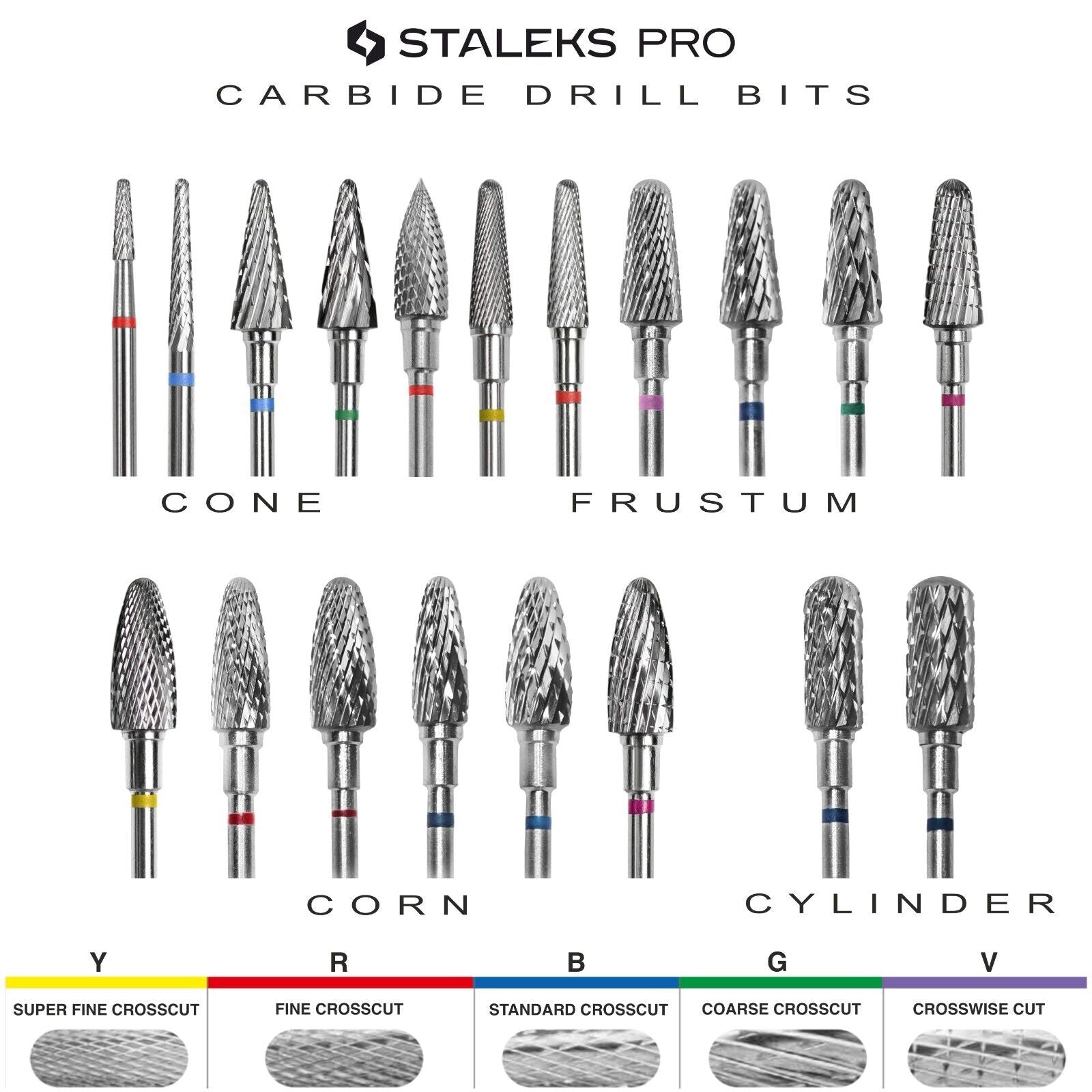 Staleks Carbide drill bit "corn" - F.O.X Nails USA