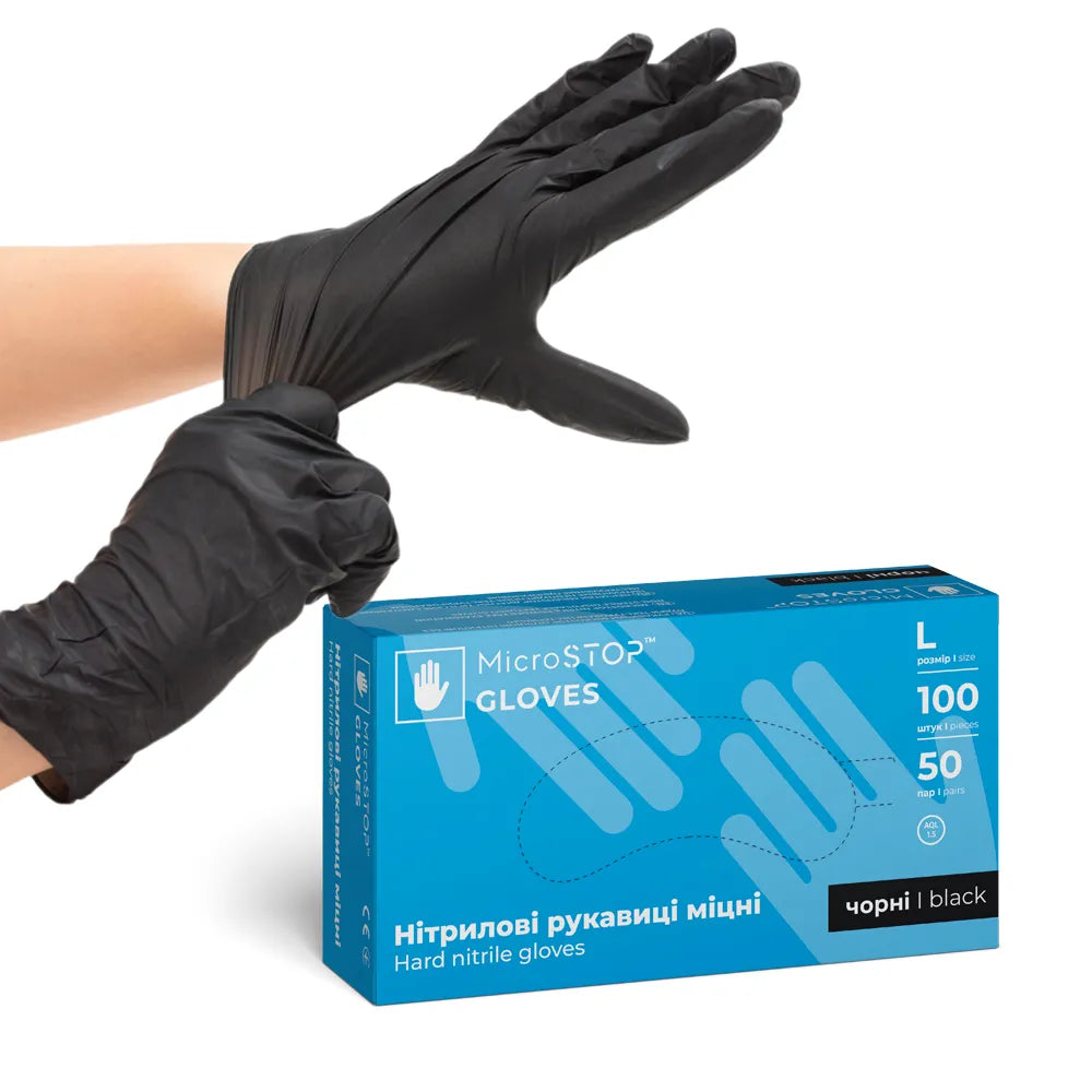 MicroStop nitrile gloves Large size