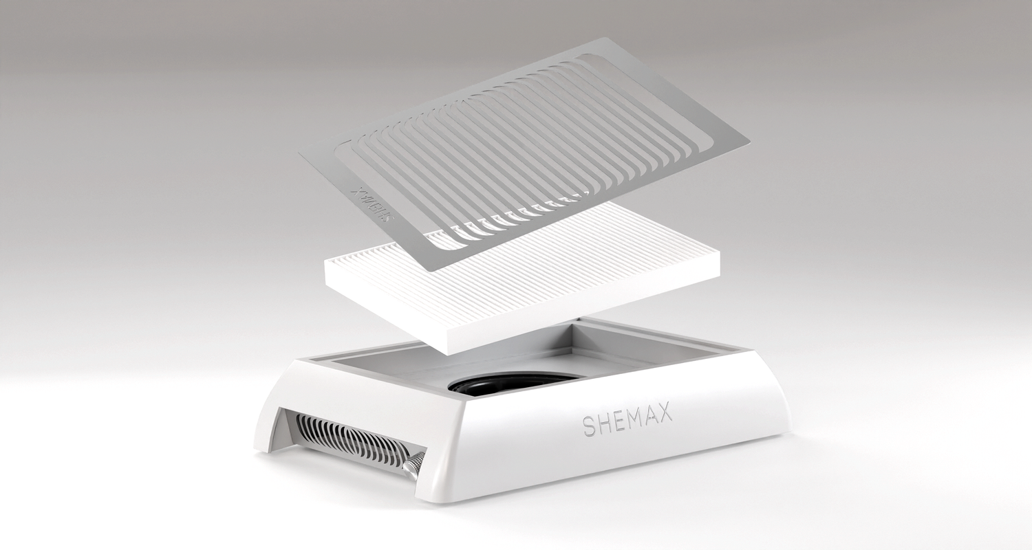 NEW SHEMAX Style X-PRO White — Professional manicure nail dust collector