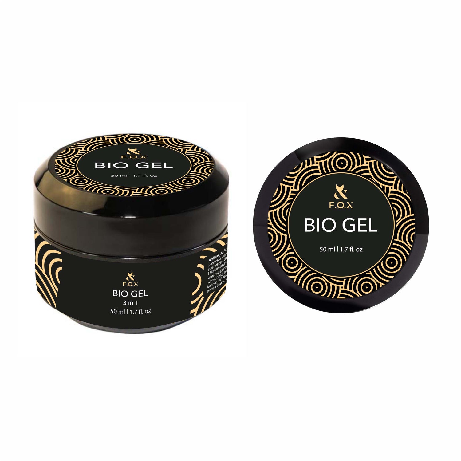 F.O.X Bio gel 3 in 1 Base/Top/Builder, 50 ml