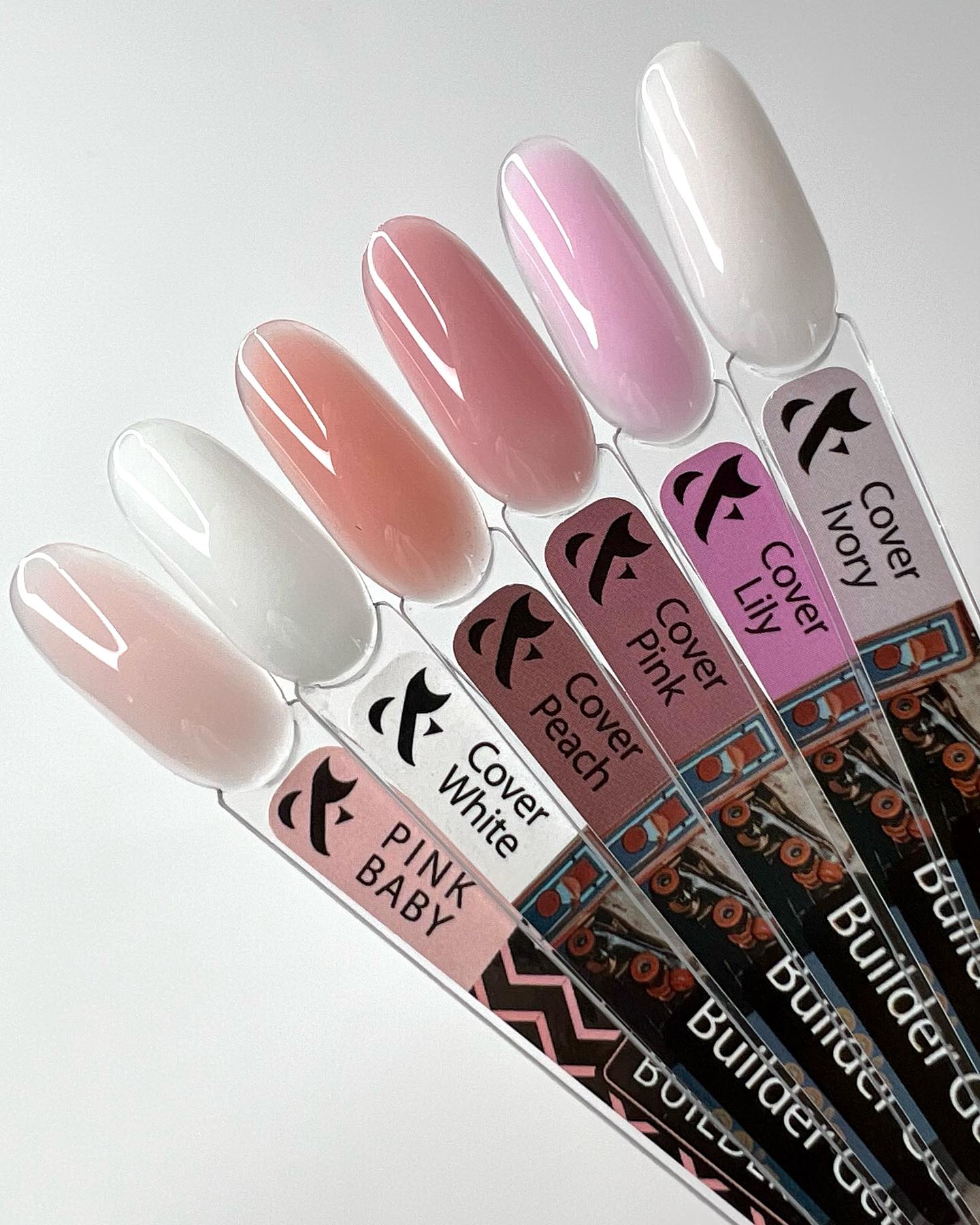 Builder gel Swatches (set of 6)