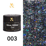 F.O.X Glow Glitter Gel 003 - F.O.X Nails USA