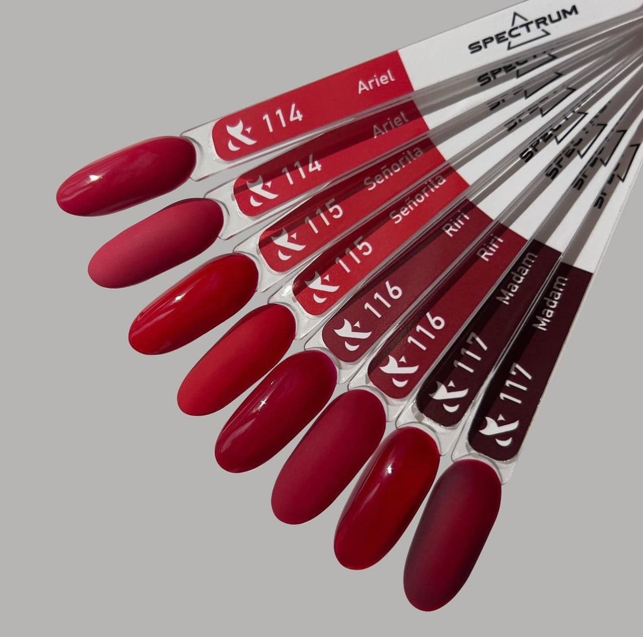 F.O.X Spectrum Red set of 6 - F.O.X Nails USA