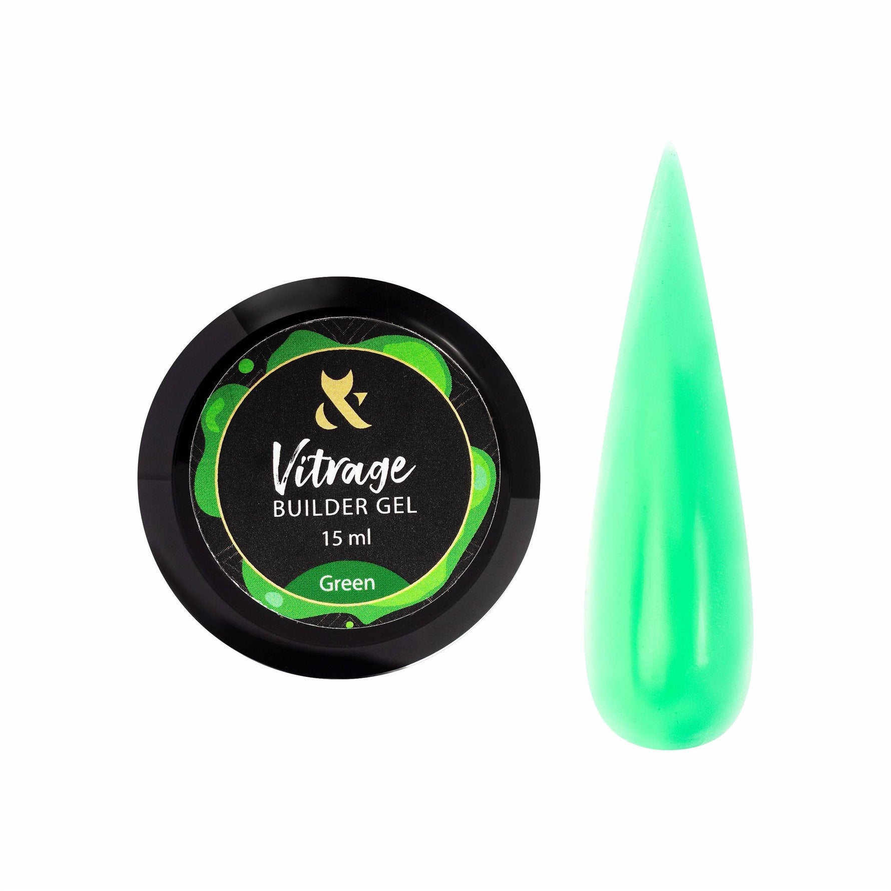 F.O.X Vitrage Gel Green - F.O.X Nails USA