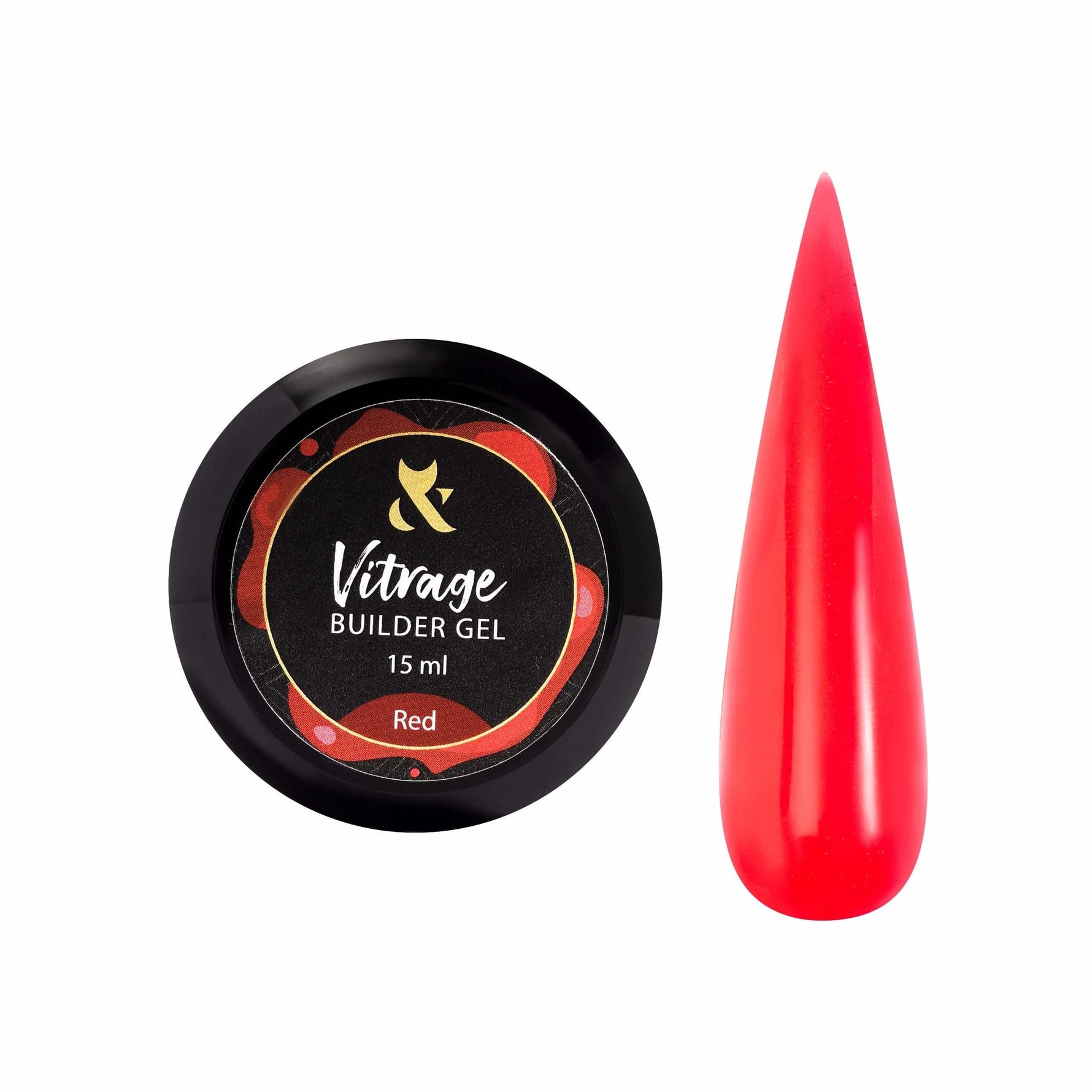 F.O.X Vitrage Gel Red - F.O.X Nails USA