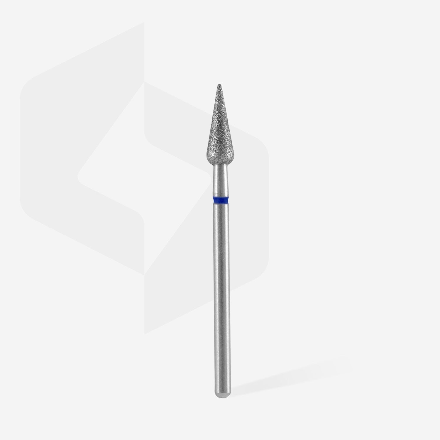 Staleks Diamond nail drill bit "pear" blue, 4 mm