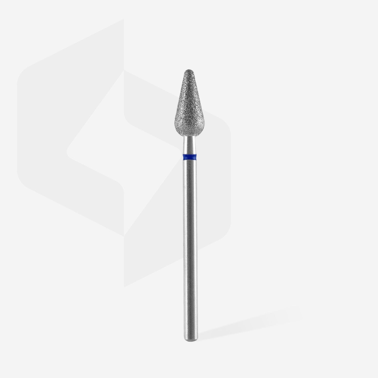 Staleks Diamond nail drill bit "pear" blue, 5 mm