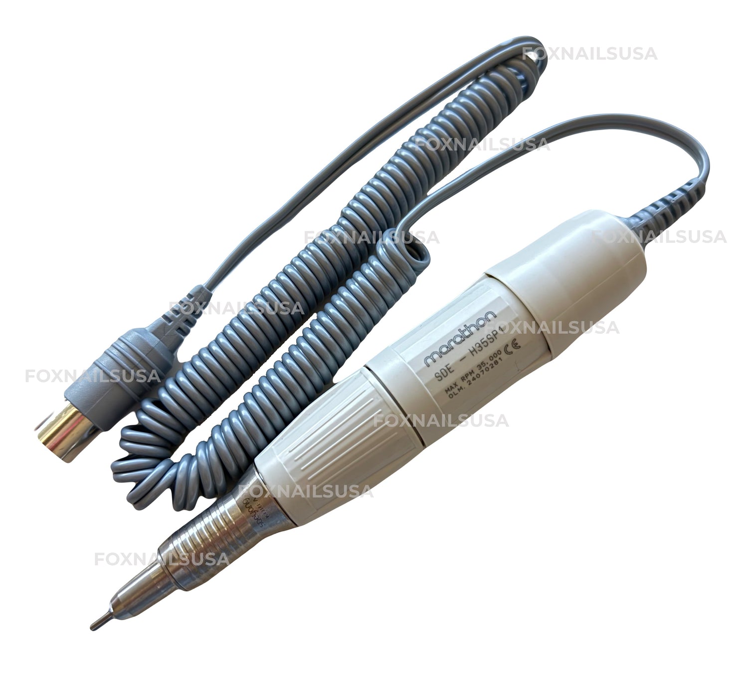Saeyang Marathon Champion 3 White + H35SP1 35k RPM — Original E-File Nail Drill Machine