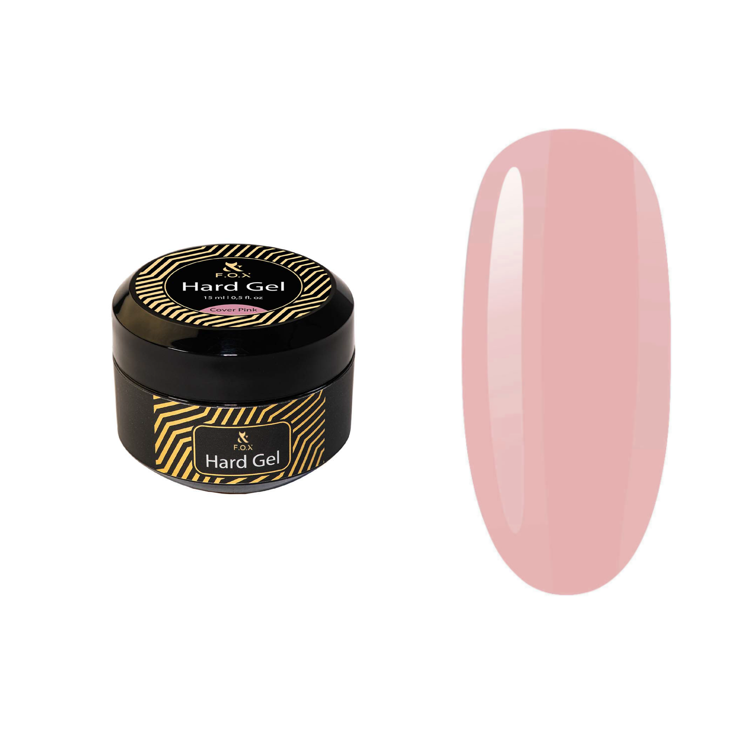 F.O.X Hard Gel Cover Pink, 15 ml