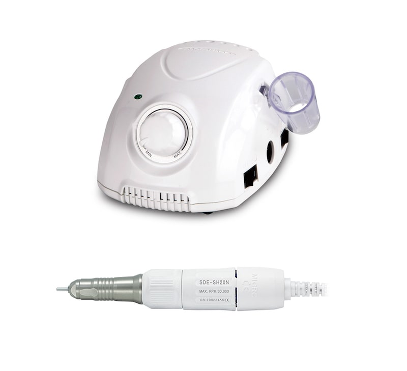 Saeyang Marathon Champion 3 White + SH20N 30k RPM — Original E-File Nail Drill Machine
