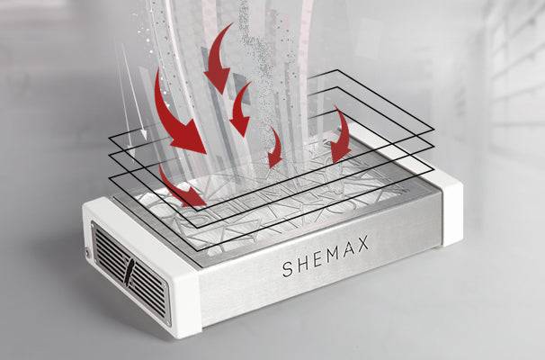 SHEMAX Style PRO Gray — Professional manicure dust collector - F.O.X Nails USA