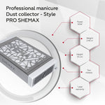 SHEMAX Style PRO Gray — Professional manicure dust collector - F.O.X Nails USA